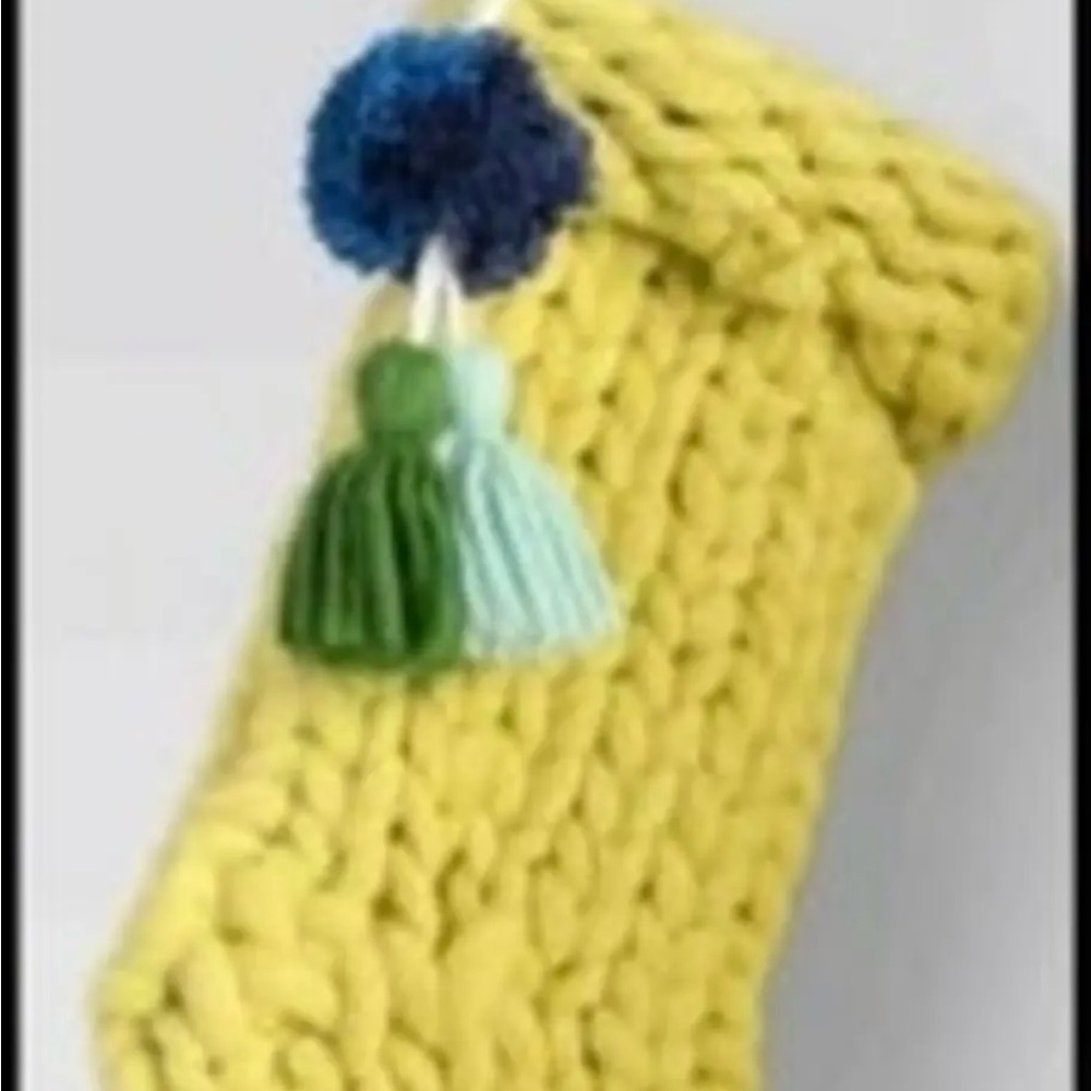 Opal House Target lime green chunk knit 2023 stocking